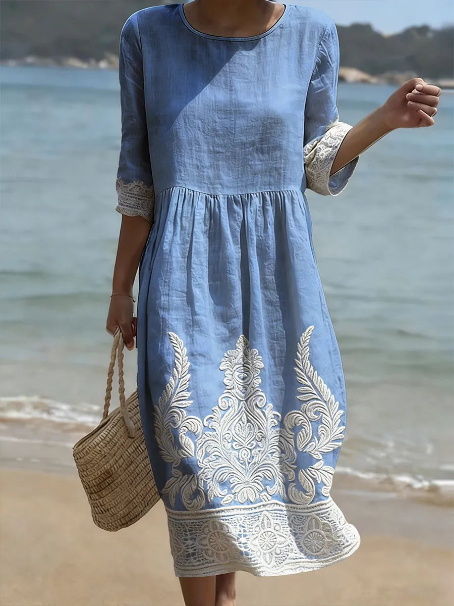 Abito casual da donna a stampa floreale