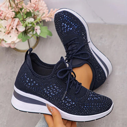 Karine | Sneakers comfort con dettagli strass