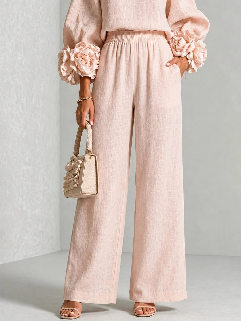 ROSALIE | Completo a due pezzi con polsini floreali