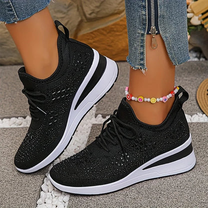 Karine | Sneakers comfort con dettagli strass