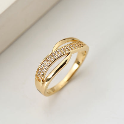 Serenina | anello crossover dorato