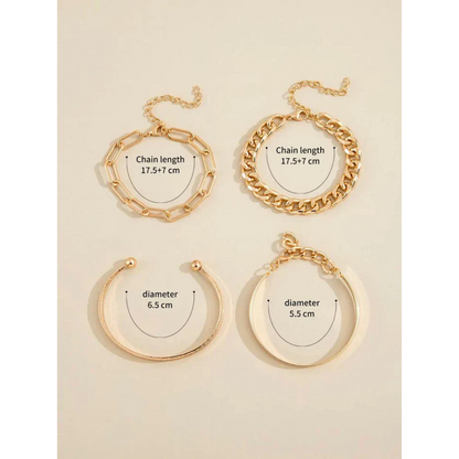 Graziana | set di braccialetti di lusso