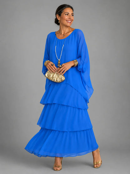 Ornella | Completo Blusa e Gonna a Balze