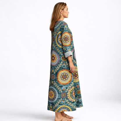 Elia™ | Vestito Midi Geometrico