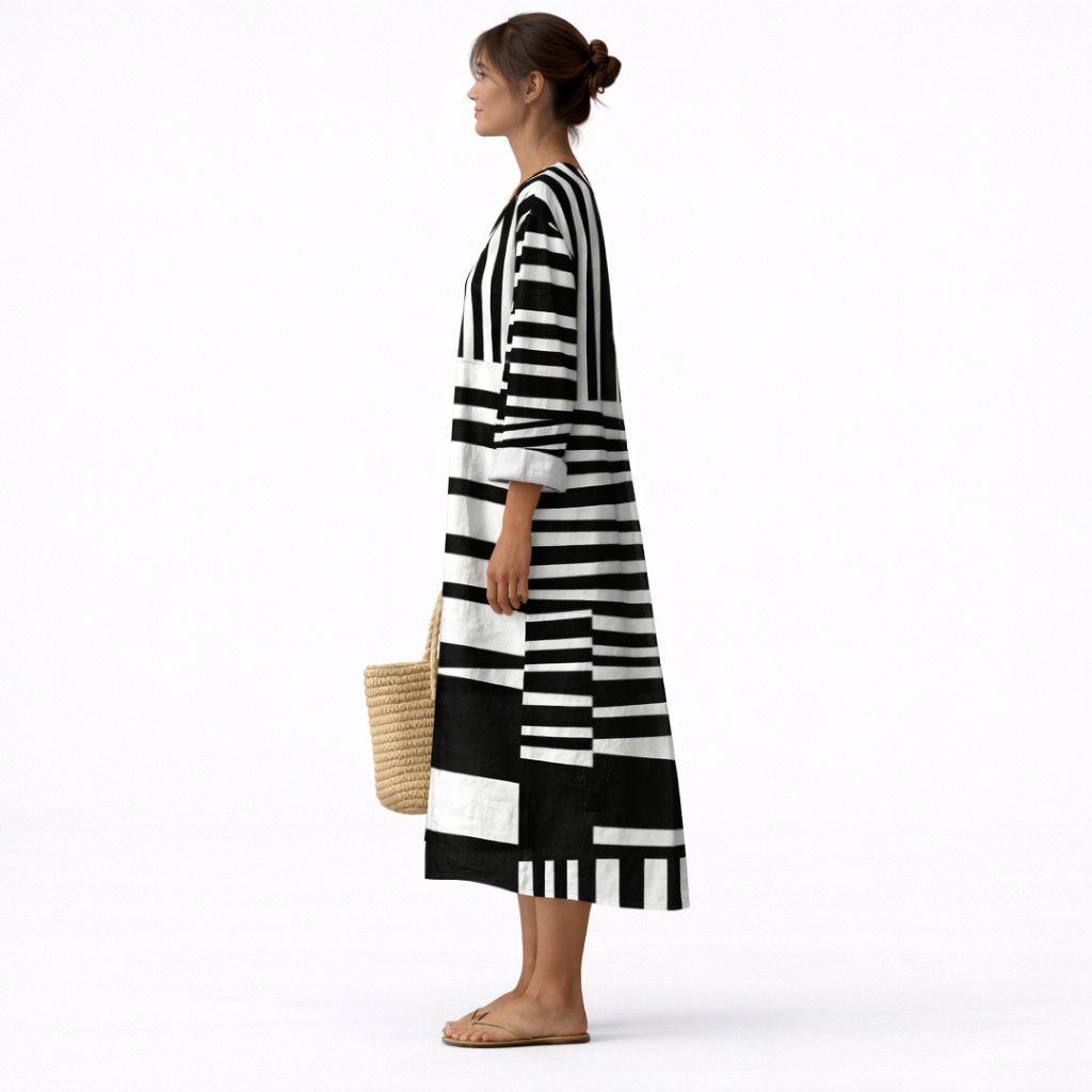 Lara™ | Vestito con Stampa Grafica