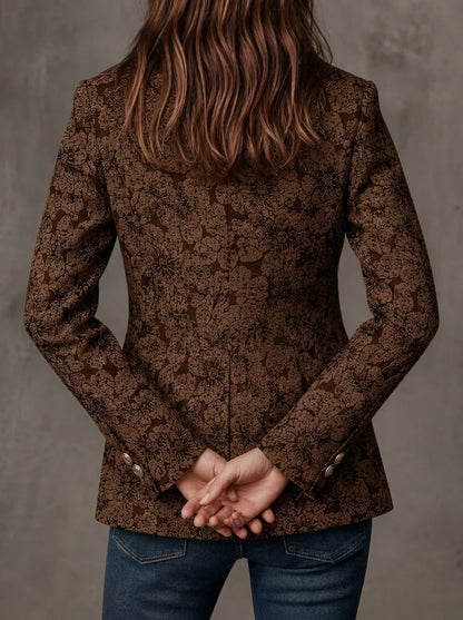 Antonia | Blazer in Jacquard con Motivo Paisley