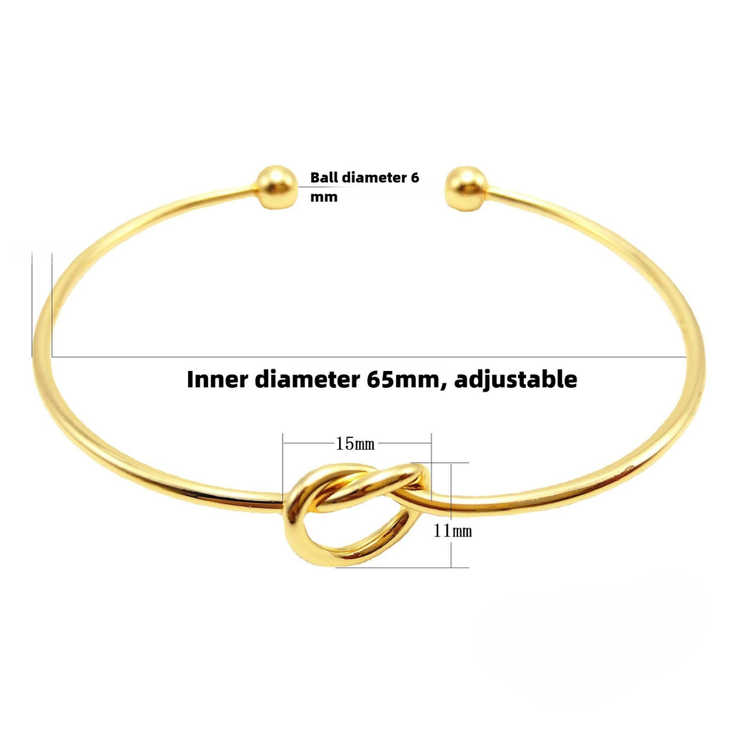Cesira | bracciale con dettaglio a nodo