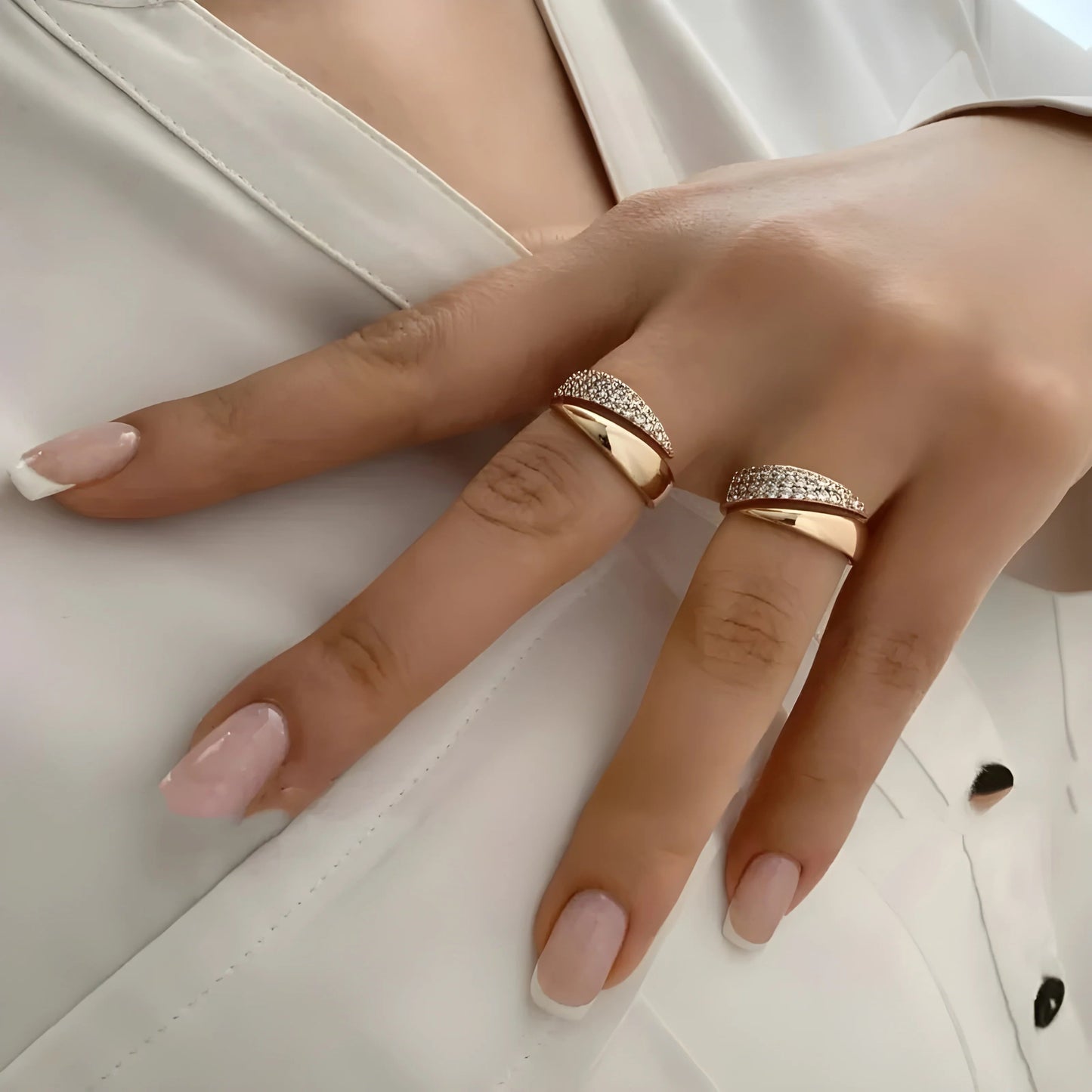 Maddalena | anello con pietre scintillanti
