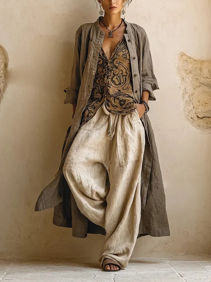 Giulia | Completo boho fluido a strati