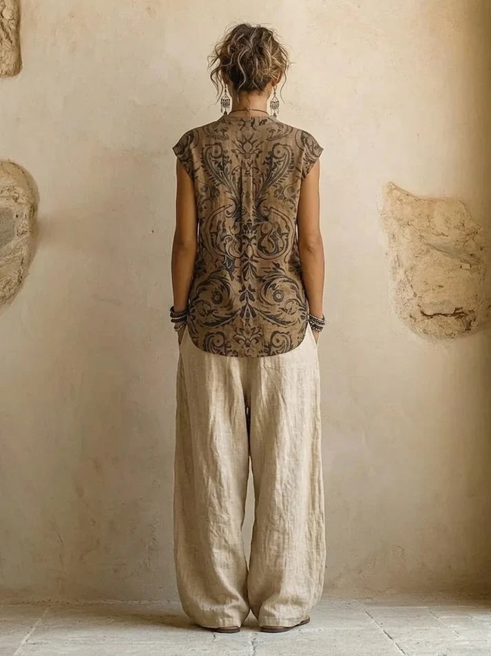 Giulia | Completo boho fluido a strati