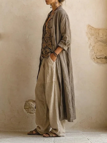 Giulia | Completo boho fluido a strati
