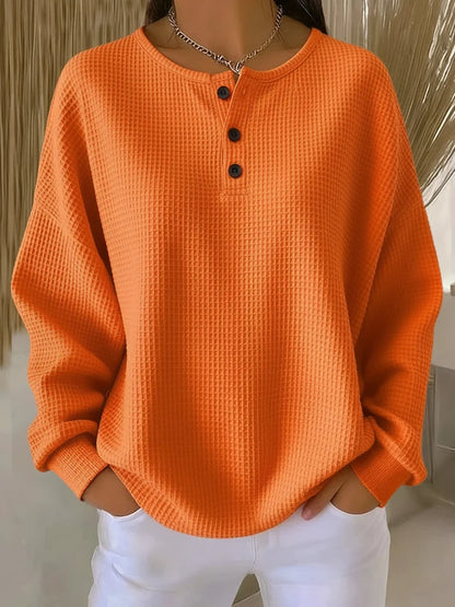 Vincenza | Felpa Henley Goffrata