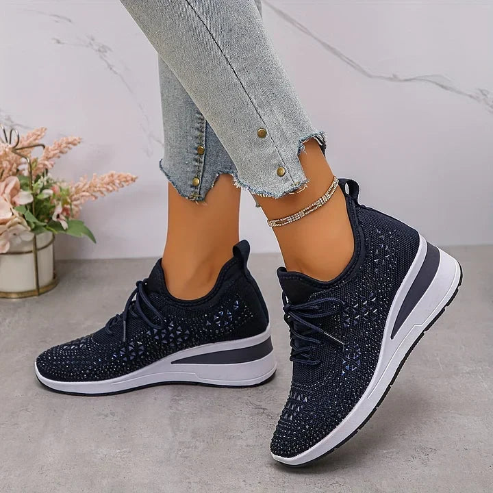 Karine | Sneakers comfort con dettagli strass