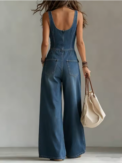 Corinna | denim con bottoni e tasche