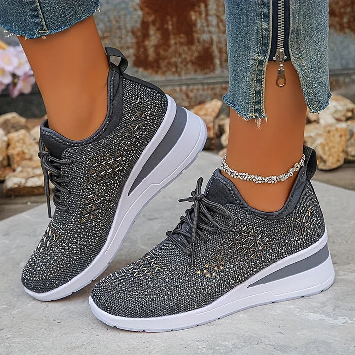 Karine | Sneakers comfort con dettagli strass
