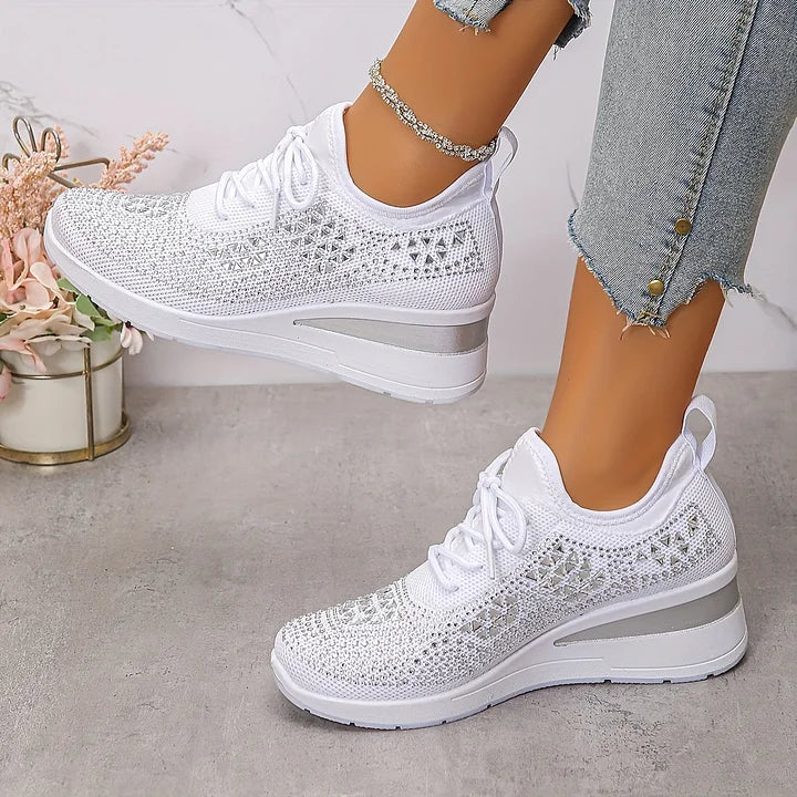 Karine | Sneakers comfort con dettagli strass