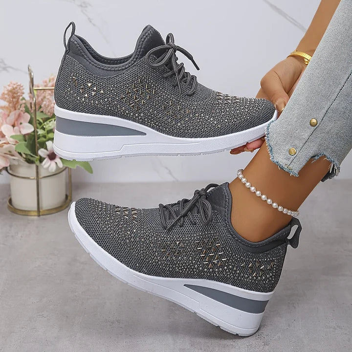 Karine | Sneakers comfort con dettagli strass