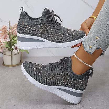 Karine | Sneakers comfort con dettagli strass
