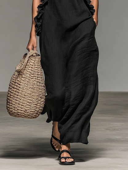 Lua | Abito Maxi con Tasche