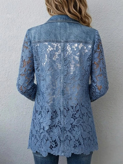 Luisa | Blazer con Pizzo Floreale
