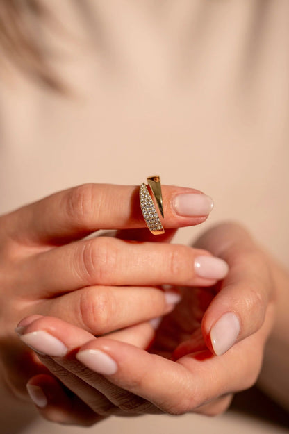 Maddalena | anello con pietre scintillanti